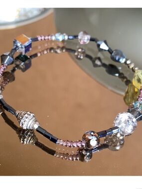 Colorful Beaded Stretch Bracelet